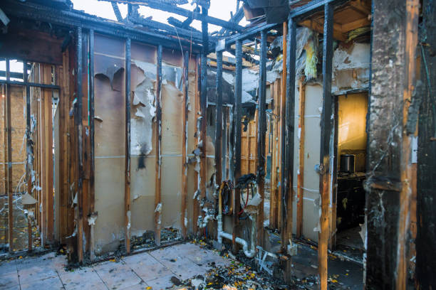 Professional Fire Damage Restoration technician working in Bellevue, WA